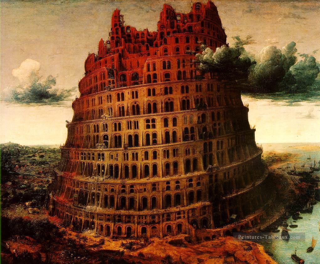 La petite tour de Babel flamand Renaissance paysan Pieter Bruegel l’Ancien Peintures à l'huile